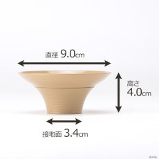 画像2: 高月 ことり キャメル 3号  /プラスチック製 たかつき 高坏 ミニ仏壇 手元供養 仏具 仏壇 お菓子 果物 お供え物 台 (2)